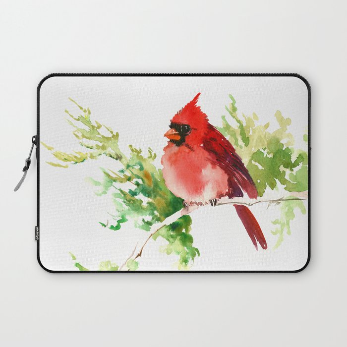 Cardinal Bird, stet birds decor design cardinal bird lover gift Laptop Sleeve