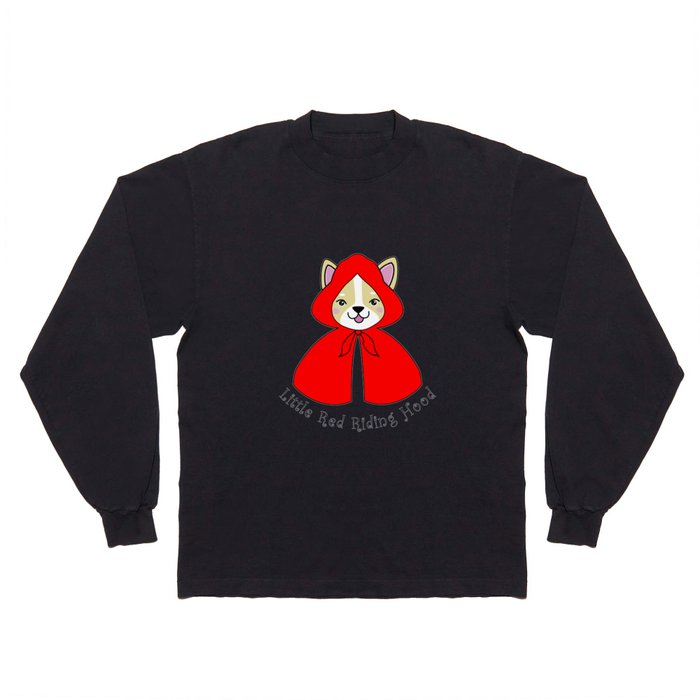 LITTLE RED RIDING HOOD - Kawaii Corgi Long Sleeve T Shirt