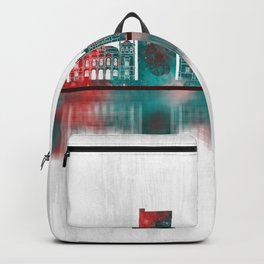 Valladolid Spain Skyline Backpack | Spanish, Travel, Spain, Watercolor, Poster, Valladolid, Famous, City, Modern, Art 