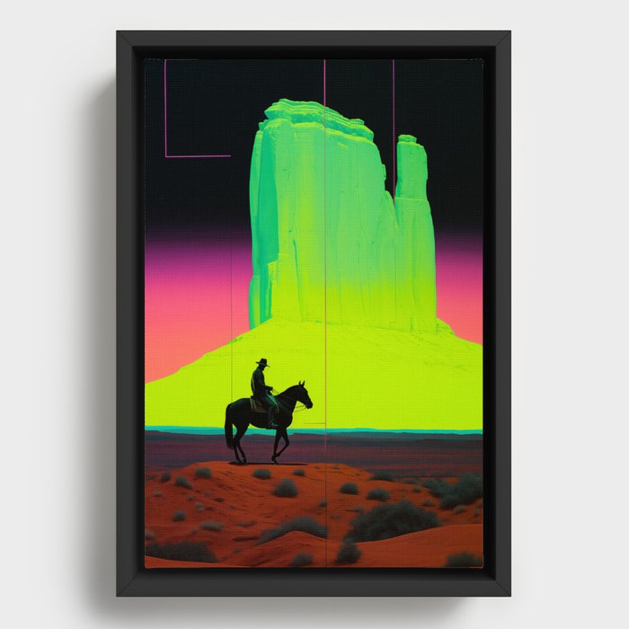 Neon West - S4 - 01 Framed Canvas