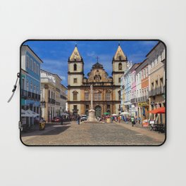 Brazil Photography - Beautiful Town Square Under The Blue Sky Laptop Sleeve