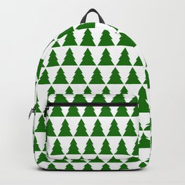 Minimal Christmas Tree Backpack | Plant, Pattern, Fir, Minimaldesign, Pine, Graphics, Nature, Shape, Cedar, Pop Art 