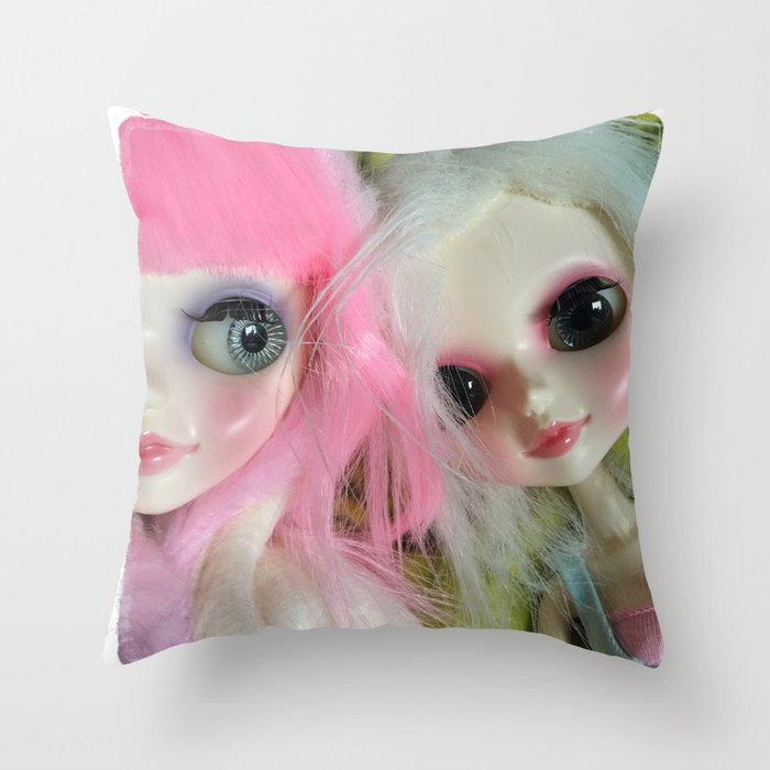 Dolls Throw Pillow