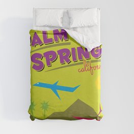 Palm Springs: Jet Set Paradise Duvet Cover
