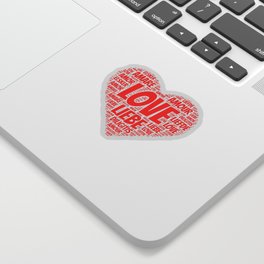 Love and Heart Sticker