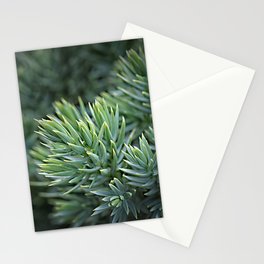 Green christmas tree Stationery Card