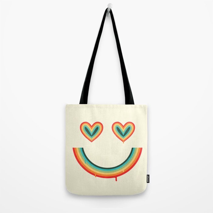 Happy Rainbow Tote Bag