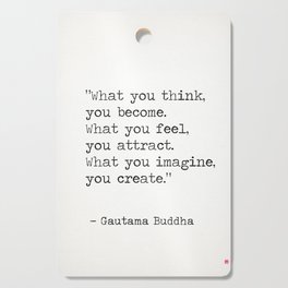 Buddha quote 5 Cutting Board