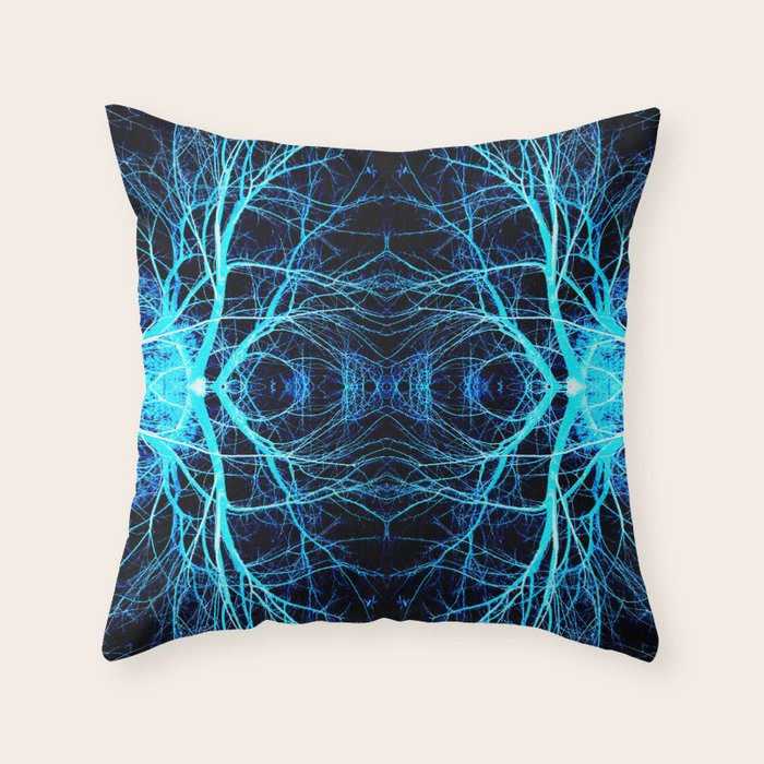 215 Abstract Tree Branch Design Throw Pillow By Inpixs