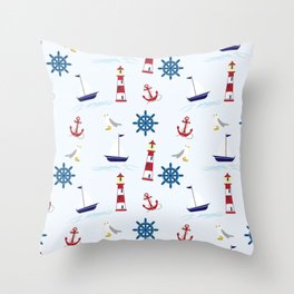 nautical Throw Pillow