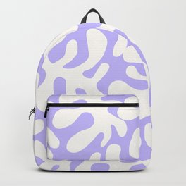 White Matisse cut outs seaweed pattern 11 Backpack