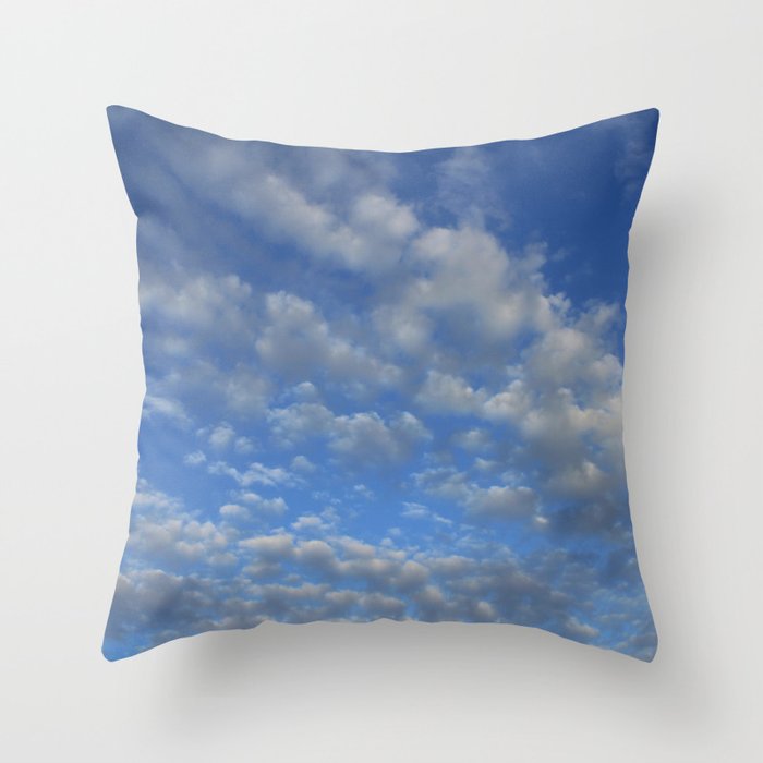Cloudy sky Throw Pillow