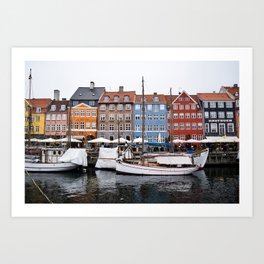 A Wall Art Canvas Picture Print Copenhagen Denmark Nyhavn Canal 3.2 