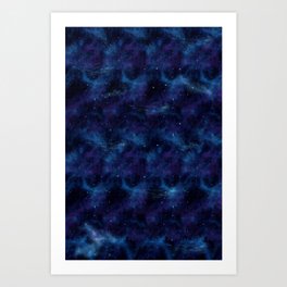 Blue space Art Print