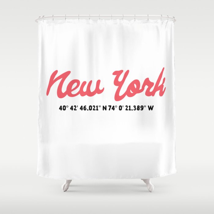 New York Sport GPS Shower Curtain