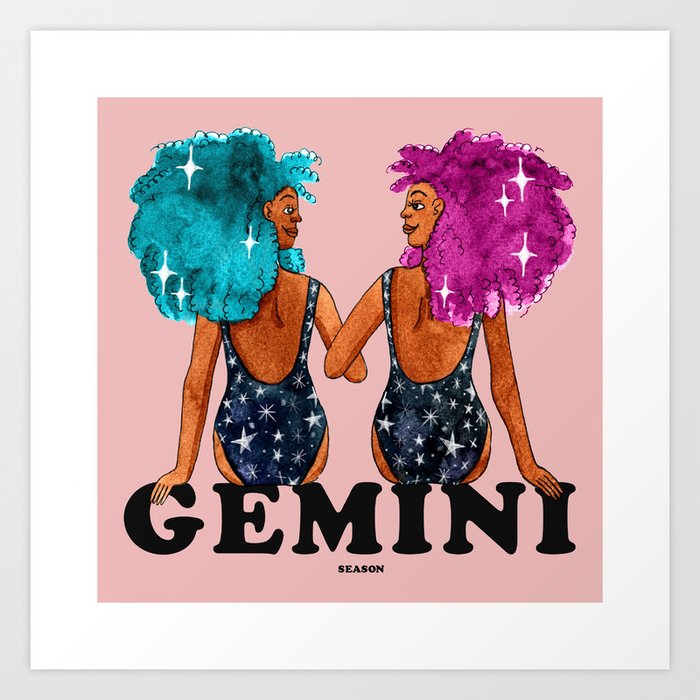 Gemini Season Art Print By Coilyandcute Society6 Discover how to style up ss21's fashion trends to help you. gemini season art print by coilyandcute
