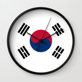 South Korean flag of Korea Wall Clock