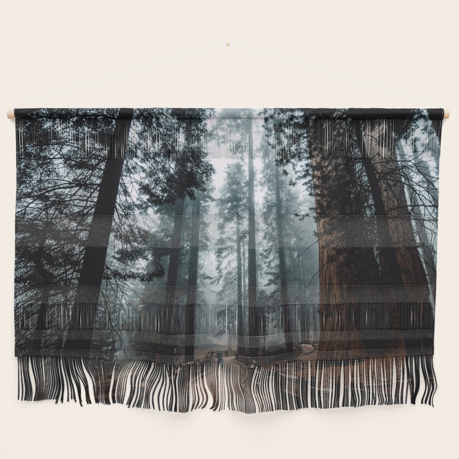 Lost In The Foggy Forest Wall Hanging By Jasde