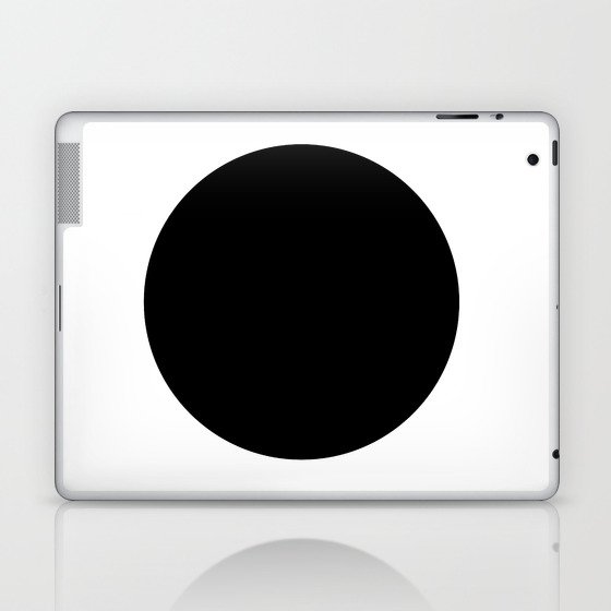 Black Circle Laptop & iPad Skin