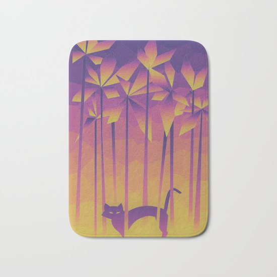 jungle cat Bath Mat