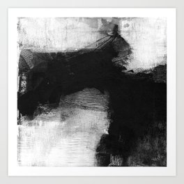 Black and White Minimalist Landscape 2 Art Print