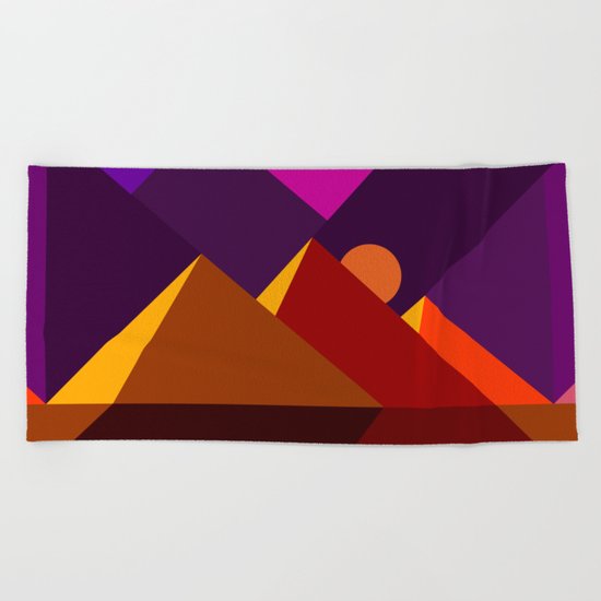 Road to Giza Beach Towel