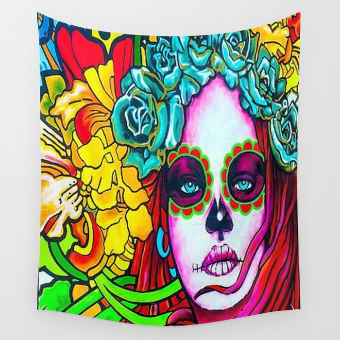 Day of the Dead Catrina Wall Tapestry