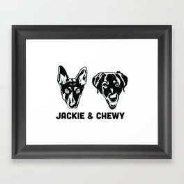 Jackie & Chewy Framed Art Print