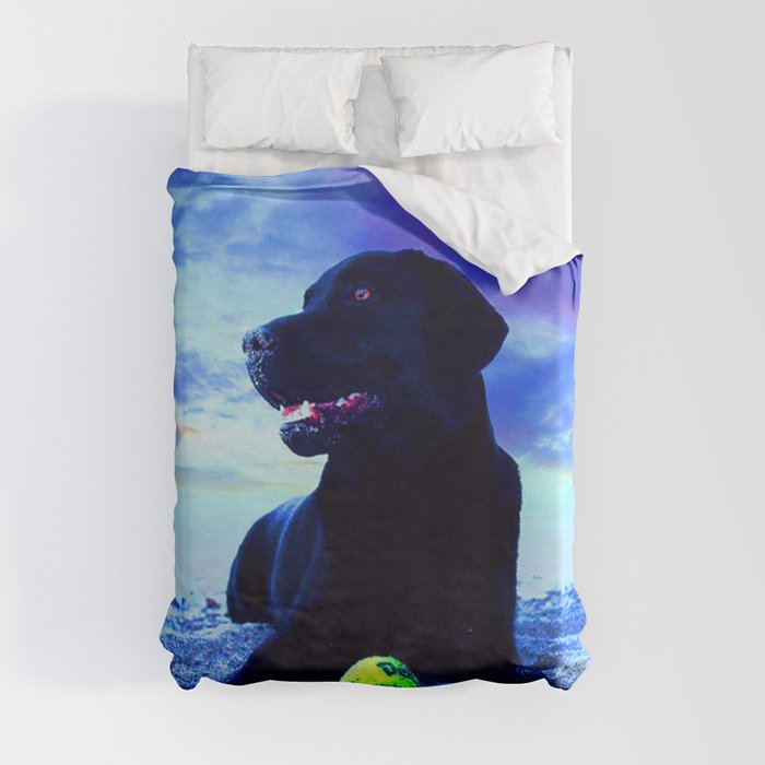 Black labrador hotsell duvet cover