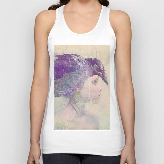 The witch crow Unisex Tank Top