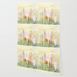 Impressionist Lupine Garden Wallpaper