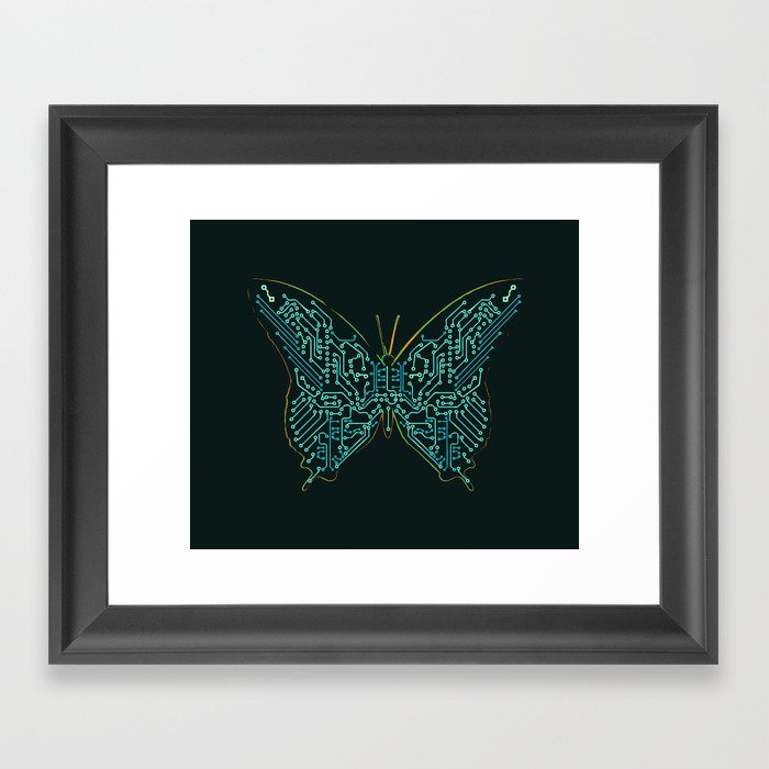 Mechanical Butterfly Framed Art Print