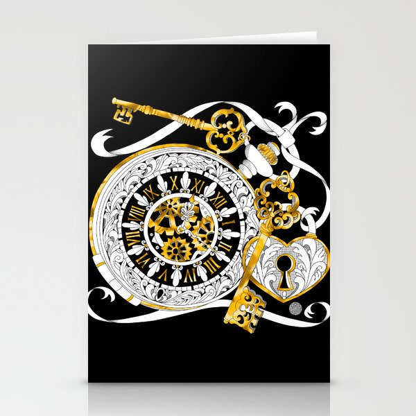 Time is the Key Stationery Cards