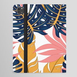 Summer Tropical Resort Monstera Plants Beach iPad Folio Case