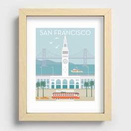 San Francisco: Ferry Building Recessed Framed Print
