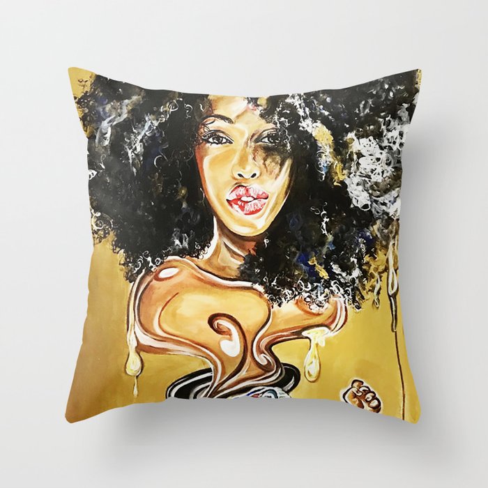 black girl magic Throw Pillow