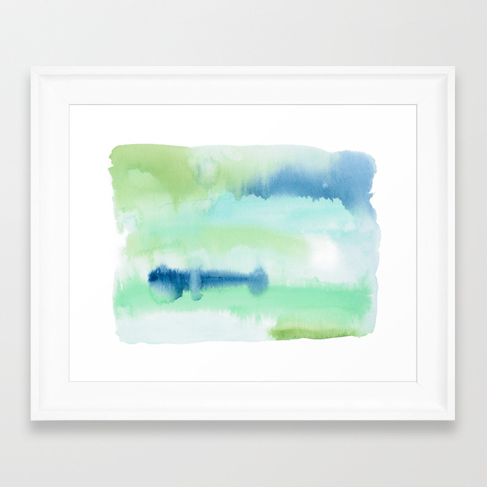 Marsh Waters Abstract Framed Art Print By Erikafirm Society6
