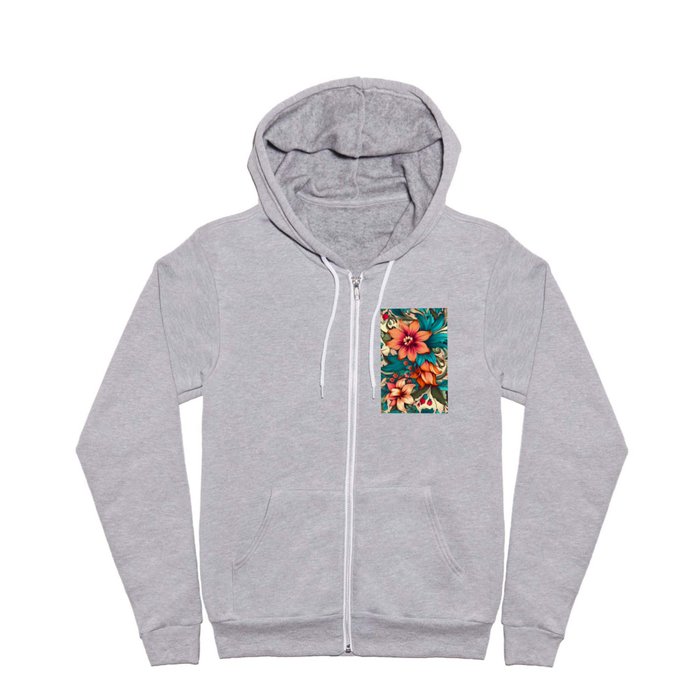 Floral Interior Design - Transform Your Space with Nature's Elegance Full Zip Hoodie