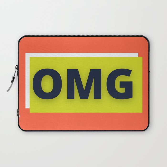 OMG Orange Neon Laptop Sleeve