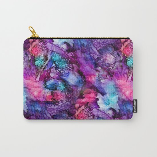 Glowing Purple Abstract Carry-All Pouch