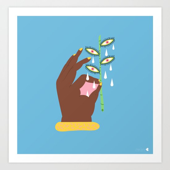 curious Art Print