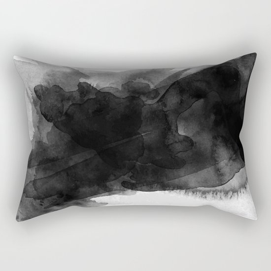 Minimalist watercolor ink Rectangular Pillow