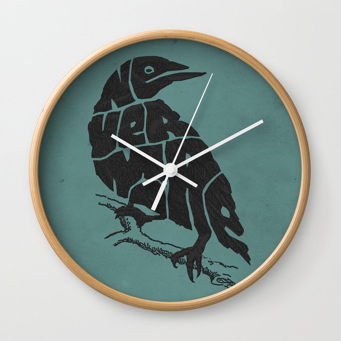 Quoth the raven Wall Clock