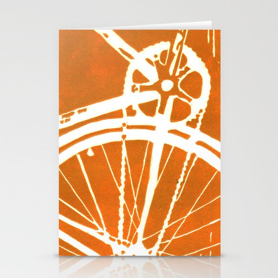 Orange Bike Stationery Cards