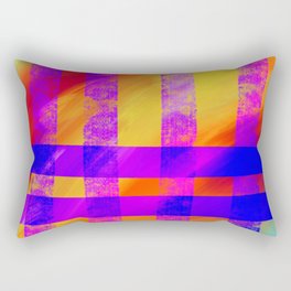 Hot and Cold Stripes Rectangular Pillow