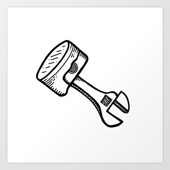 Pistonwrench Art Print