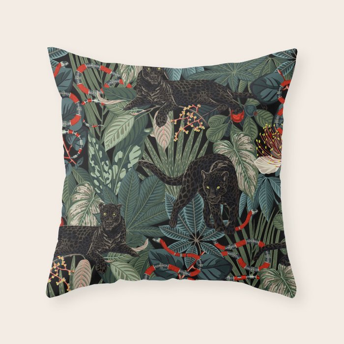 black panther throw pillow