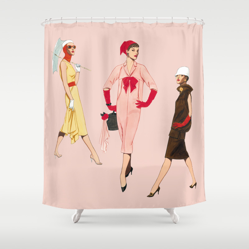 1950 S Girls Shower Curtain By Tomtierney Society6