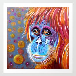 Tan the Orangutan Art Print