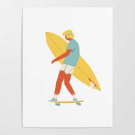 Skater from 70s Poster